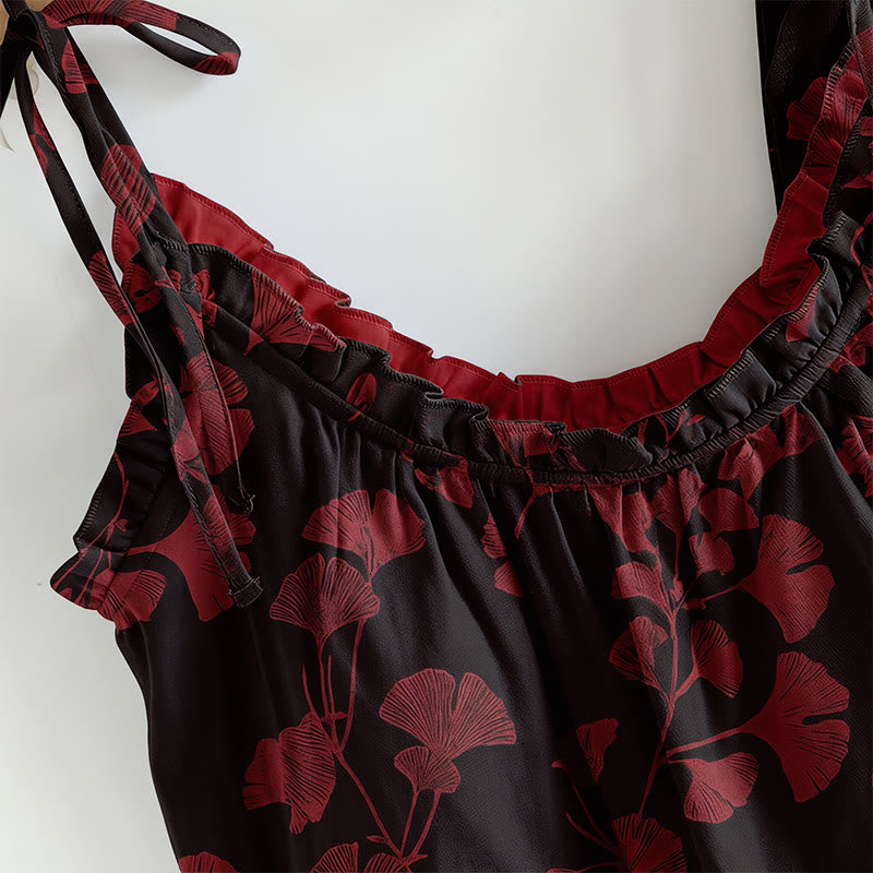 Botanical Leaf Cami & Pants Loungewear Set - image 4