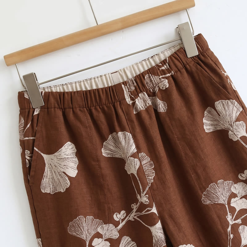 Botanical Leaf Cami & Pants Loungewear Set - image 8