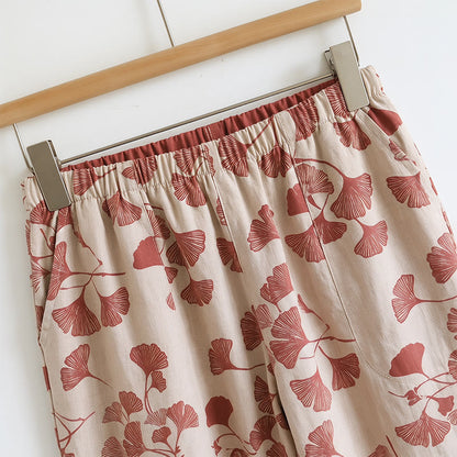 Botanical Leaf Cami & Pants Loungewear Set - image 11