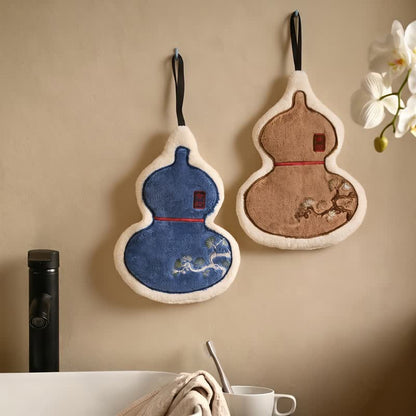 Chinese Gourd Coral Fleece Hand Towel - image 1