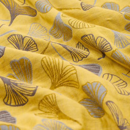 Large Ginkgo Leaf Cotton Jacquard Fabric - image 1