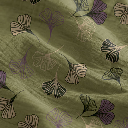 Ginkgo Leaf Tie Strap Lounge Midi Dress - image 79