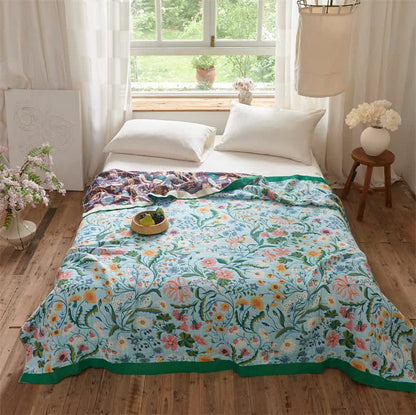 Meadow Reversible Cotton Mulin Blanket Quilt - image 1