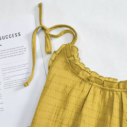 Sunwashed Solid Color Tie Strap Lounge Dress - image 7
