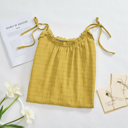 Sunwashed Solid Color Tie Strap Lounge Dress - image 6