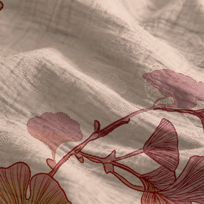 Ginkgo Leaf Tie Strap Maxi Lounge Dress - image 19