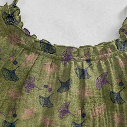 Ginkgo Floral Tie Strap Lounge Dress - image 8