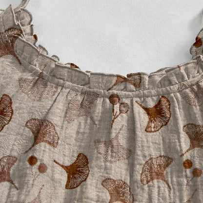 Ginkgo Floral Tie Strap Lounge Dress - image 18