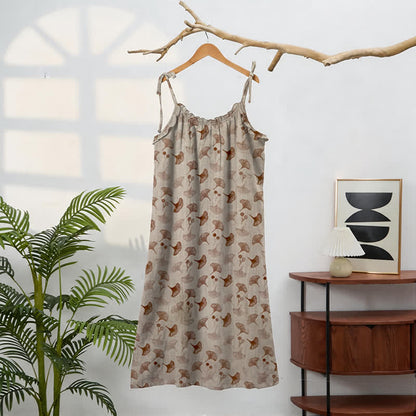 Ginkgo Floral Tie Strap Lounge Dress - image 21