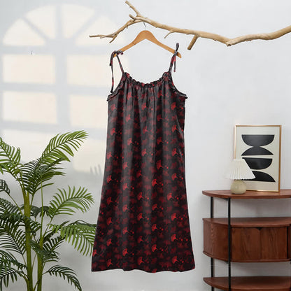 Ginkgo Floral Tie Strap Lounge Dress - image 31