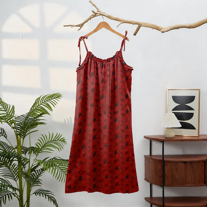 Ginkgo Floral Tie Strap Lounge Dress - image 36