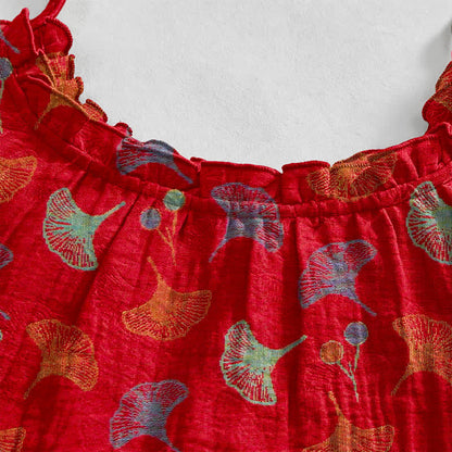 Ginkgo Floral Tie Strap Lounge Dress - image 48