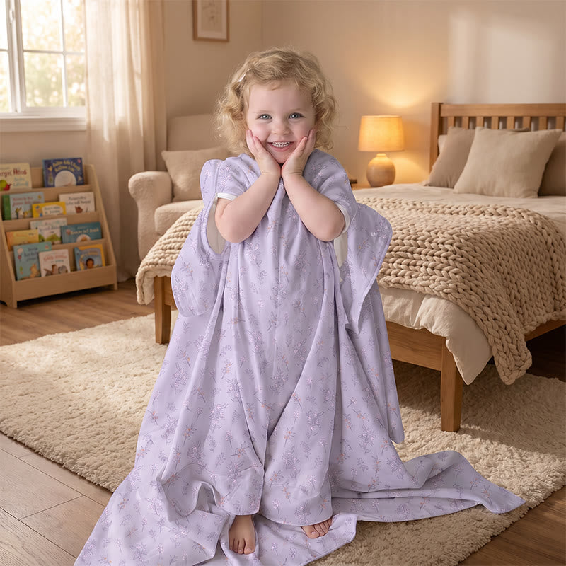 Lavender Bloom Quilted Cotton Baby Quilt - image 2