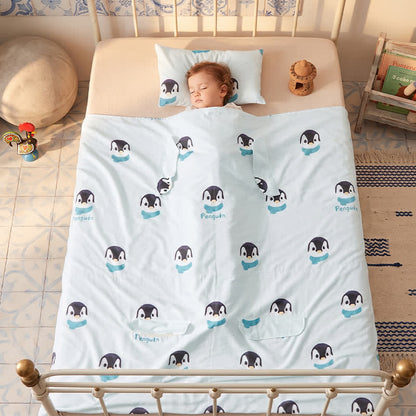 Penguin Dream Cotton Gauze Baby Quilt - image 2