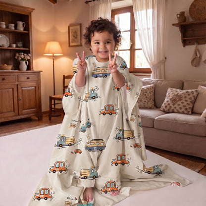 Bus Cotton Gauze Summer Baby Quilt - image 1