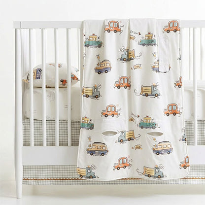 Bus Cotton Gauze Summer Baby Quilt - image 4