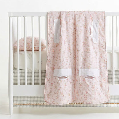 Sweet Floral Cotton Gauze Baby Quilt - image 4