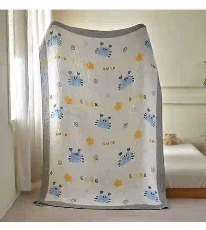 Blue Crab Lyocell Quilted Baby Quilt - image 6