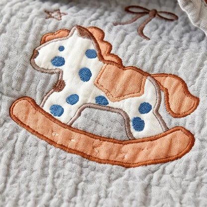 Happy Pony Lyocell Cooling Quilted Baby Quilt - image 4
