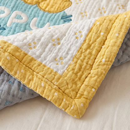 Giraffe and Lion Lyocell Quilted Baby Blanket - image 4