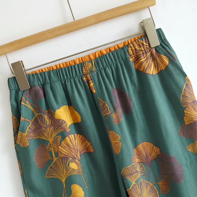 Botanical Leaf Cami & Pants Loungewear Set - image 2