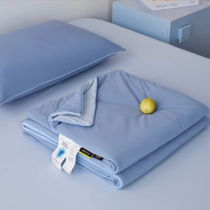 Nordic Cooling Lightweight Summer Comforter - Dusty Blue - 79" × 91" - image 4
