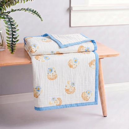 Little Hedgehog Cotton Gauze Blanket - image 6