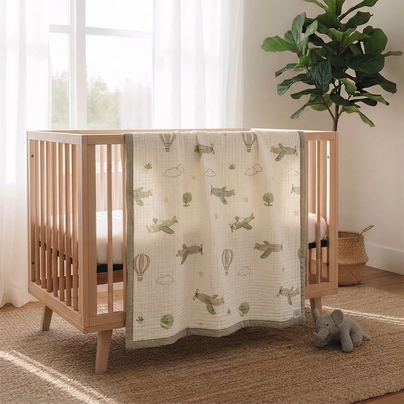 Little Sky Adventure Cotton Muslin Blanket - image 4