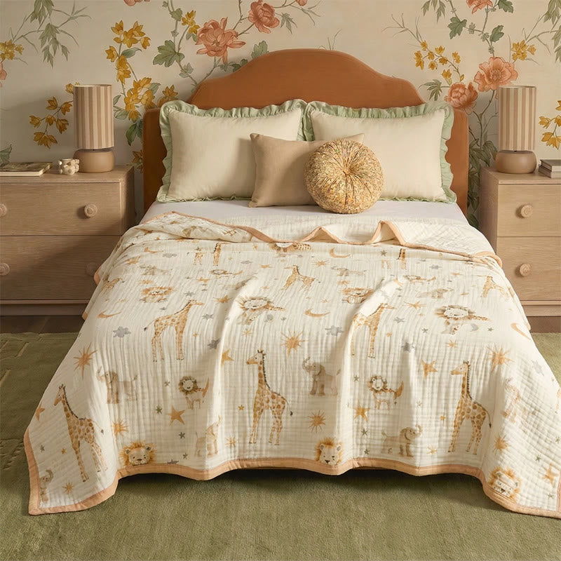 Animal Kingdom Cotton Muslin Blanket - image 0