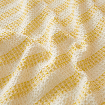 Textured Plaid Woven Bedspread with Scalloped Edge - image 15