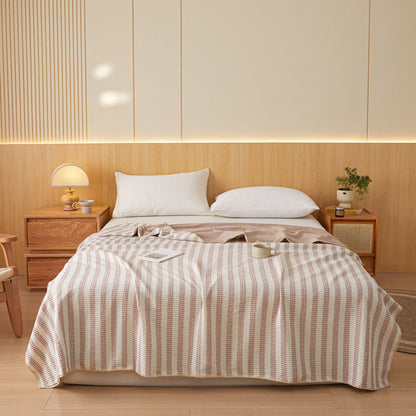 Textured Plaid Woven Bedspread with Scalloped Edge - image 26