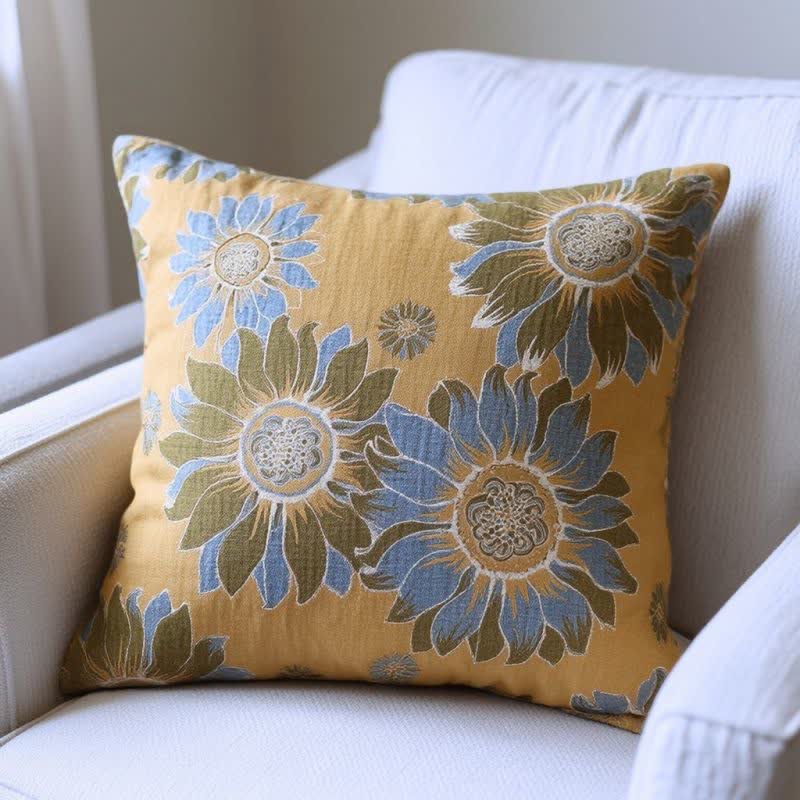 Sunflower Garden Floral Throw Pillow - image 3