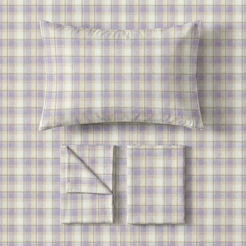 Pastel Plaid Twin XL Dorm Bedding Set - image 8