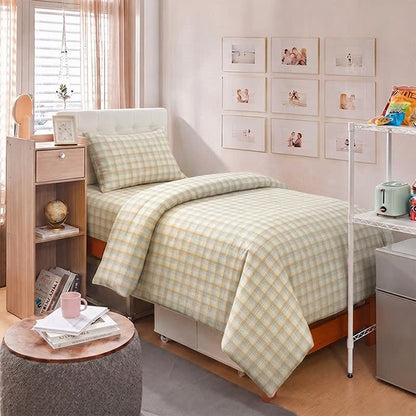 Thick Thin Plaid Dorm Bedding Set - image 2