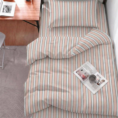 Modern Two-Tone Stripe Bedding Set - Twin XL - Pink Stripe - 5-Piece Complete Set - image 6