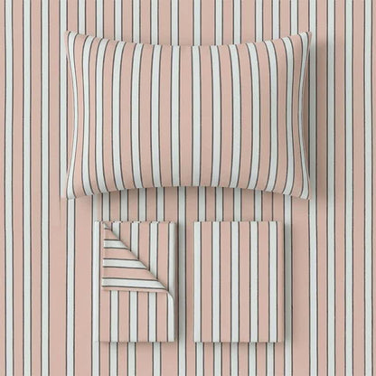 Modern Two-Tone Stripe Bedding Set - image 7