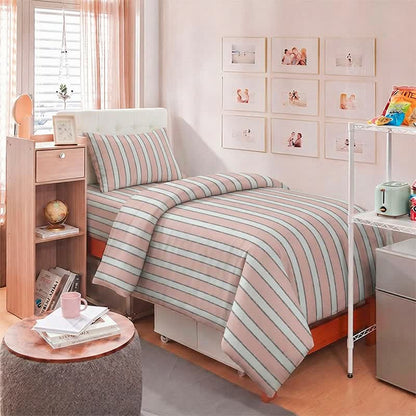 Modern Two-Tone Stripe Bedding Set - image 9