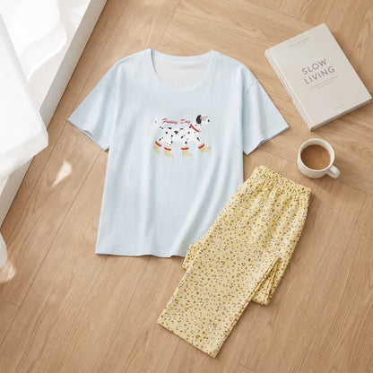 Cute Dog Graphic Cotton Loungewear Set - image 4