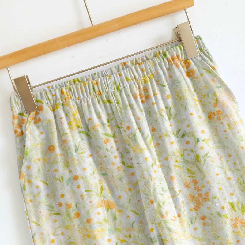 Ditsy Floral Tie Strap Cami Loungewear Set - image 9
