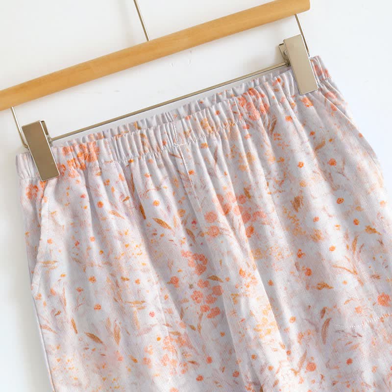 Ditsy Floral Tie Strap Cami Loungewear Set - image 4