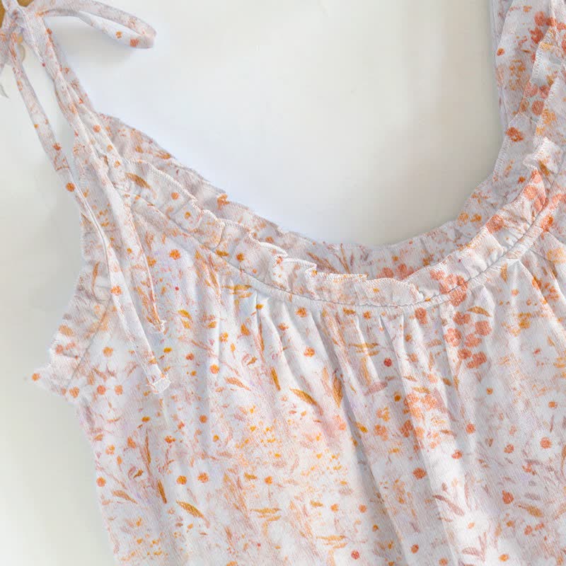 Ditsy Floral Tie Strap Cami Loungewear Set - image 3