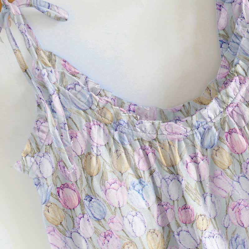 Tulip Tie Strap Cami Lounge Set - image 6