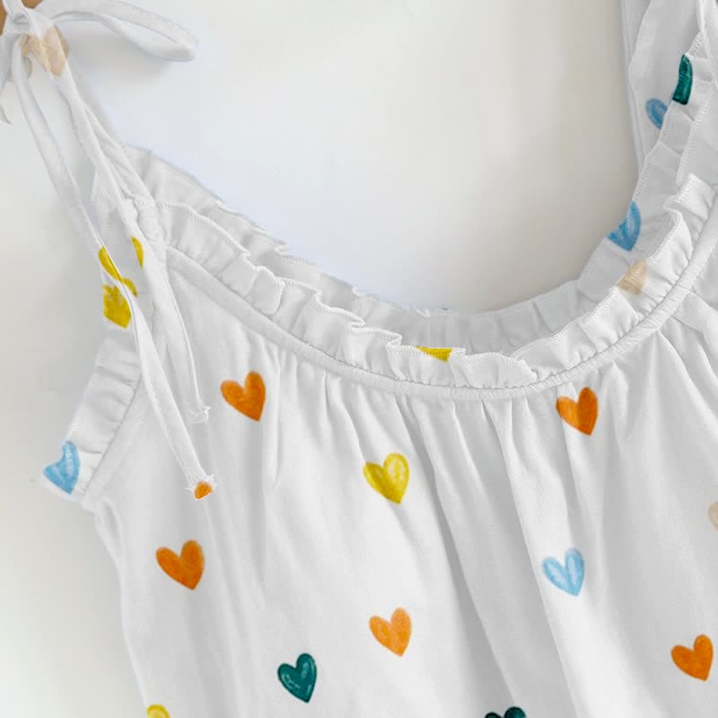 Sweetheart Print Spaghetti Strap Loungewear - image 3