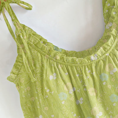 Ditsy Floral Spaghetti Strap Loungewear - image 1