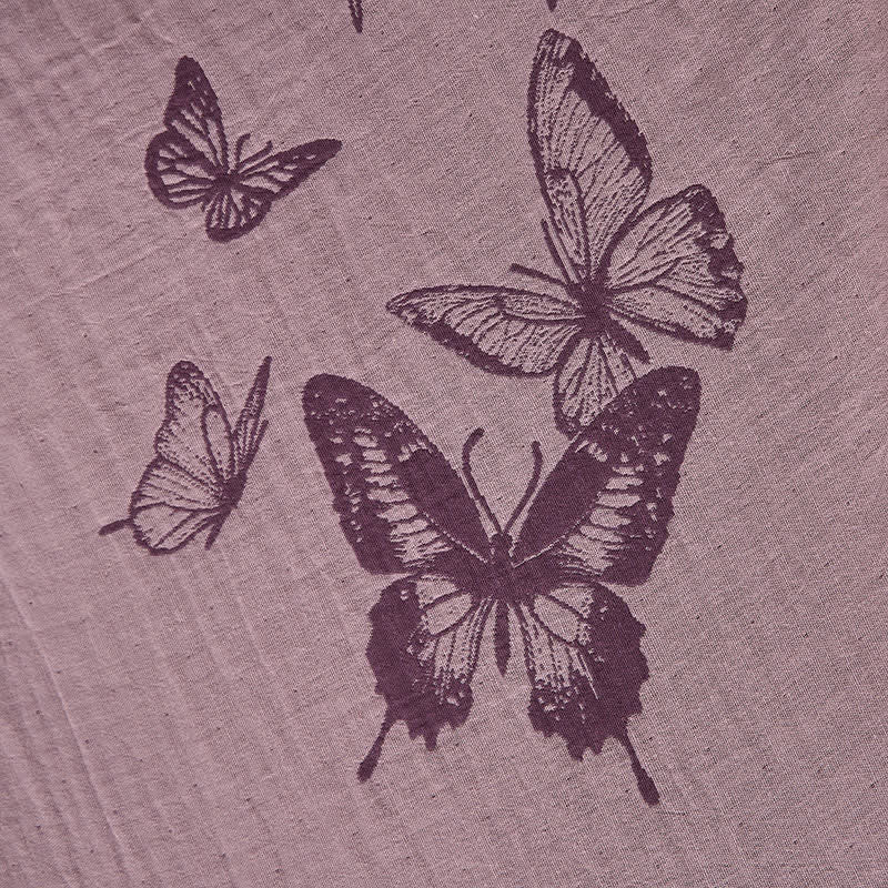 Butterfly Cotton Double Gauze Kimono Robe - image 13