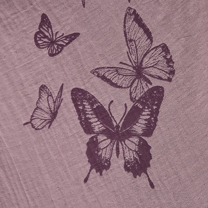 Butterfly Cotton Double Gauze Kimono Robe - image 13