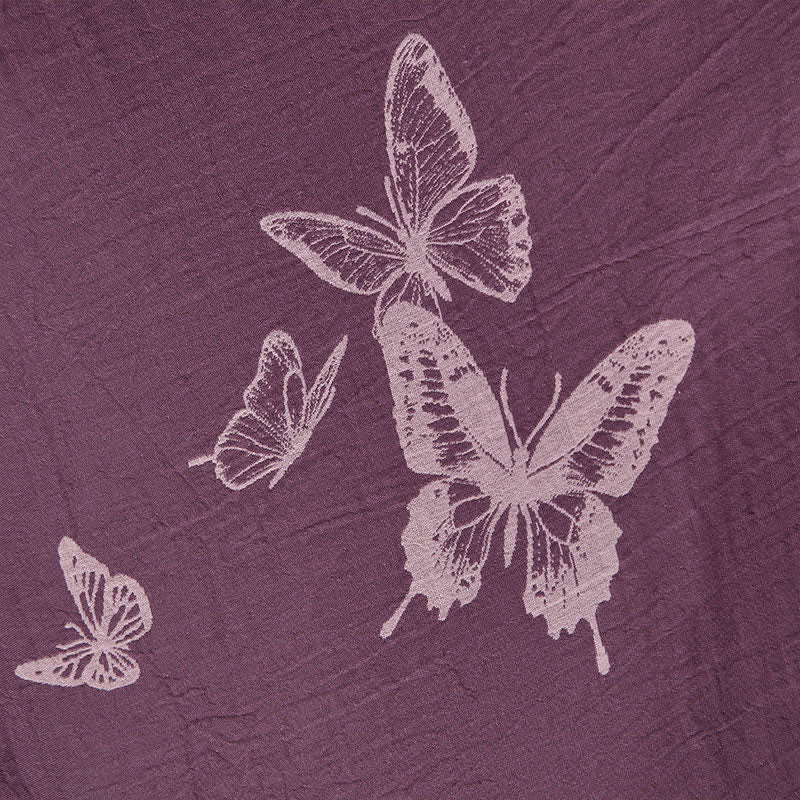 Butterfly Cotton Double Gauze Kimono Robe - image 6