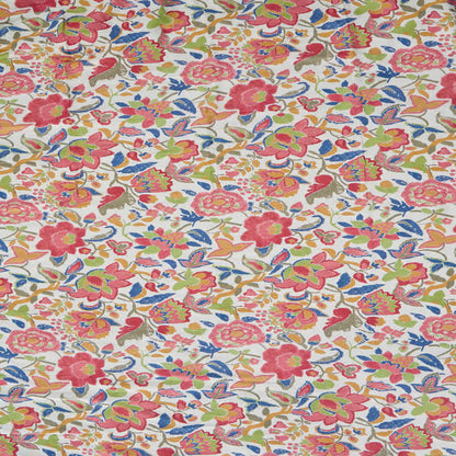 Vintage Pink Floral Double Gauze Throw Pillow - image 7