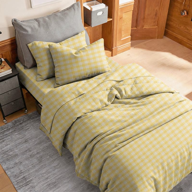Sunny Gingham Twin XL Dorm Bedding Set - image 2