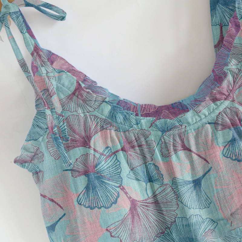 Dreamy Ginkgo Leaf Cami Loungewear Set - image 7